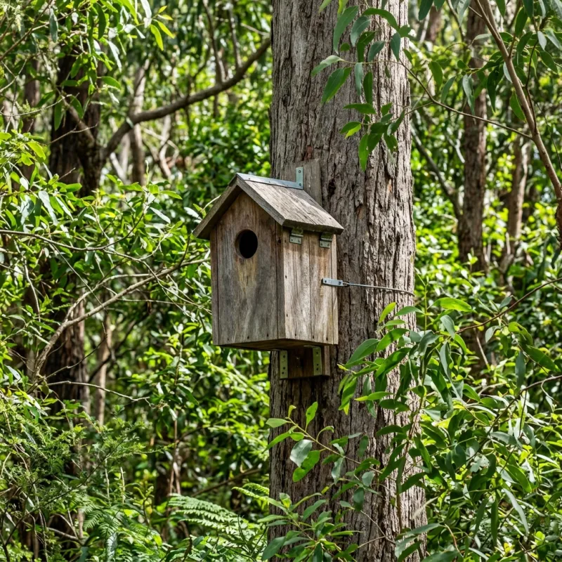 Animal nesting box installed as a humane alternative to a Meadow Heights roof cavity